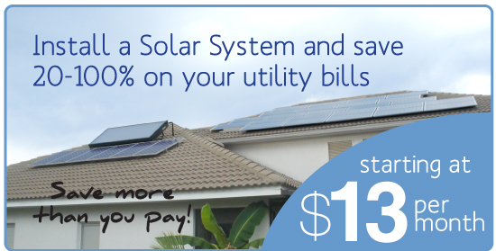Install a solar system and save up to 100% on utility bills