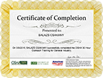 Balazs Certification