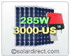 SolarWorld Grid-Tie Solar Electric System with 285W Panels & Sunny Boy 3000TL-US Central Inverter. 1.99 to 3.99 kW. FREE SHIPPING *Out of Stock*