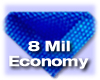 8mil Economy Pool Cover, Blue-Blue with Round Bubbles