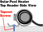 Solar Pool Heater Top Heater Side View