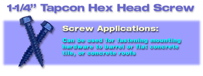 Tapcon Hex Head Screw