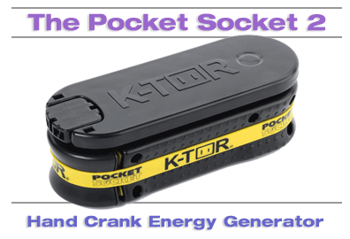 The Pocket Socket Hand Crank Energy Generator and Charger