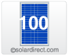 Solartech Photovoltaic Module, Polycrystalline Silicon, 100 Watts, 12 Volts. Model SPM100P-TS-F