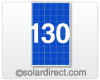 SolarTech Photovoltaic Module, Polycrystalline, 130 Watts, 12 Volts.  Model SPM130P-S-F