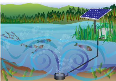 Solar Aerator illustration