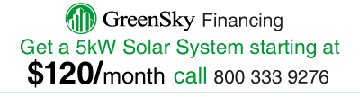 Get a 5kW solar electric system starting at $120 per month. 