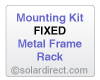 AET Mounting Kit - Fixed, Metal Frame Rack - for Solar Water Heater Systems, Model MK-AE-F-M