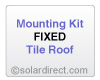 AET Mounting Kit - Fixed, Tile Roof - for Solar Water Heater Systems, Model MK-AE-F-T