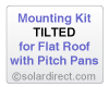 Mounting Kit - Tilted, Flat Roof w/Pitch Pans - for Solar Water Heater Systems, Model MK-CR-T-FP