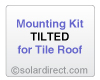 EP Mounting Kit - Tilted, Tile Roof - for Solar Water Heater Systems, Model MK-EP-T-T