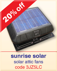 Sunrise Solar Attic Fan