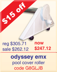 Odyssey EMX pool cover roller