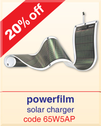 PowerFilm Solar Powered Battery Charger