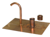 copper roof flashing with cap with gooseneck