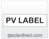NEC 690.53 Direct Current Max. Solar PV Label Engraved Placard 2.625 x 7.5 inches
