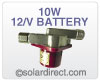 El Sid Solar Circulating Pump, 10W 12 Volt Battery. Stainless Steel Model SID10B12SS *Out of Stock*
