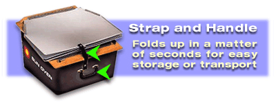 Strap an Handle for Easy Storage and Transportation