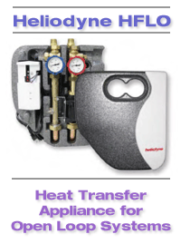 Heliodyne's HFLO Heat Transfer Appliance for Open Loop systems