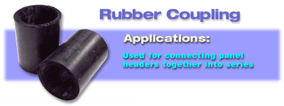 Rubber Coupling for Connecting Solar Pool Heater Panels