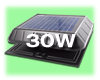 SunRise Solar Attic Fan with 30 Watt Attached Solar Panel for south facing roofs. Flat Base Model FB 1600